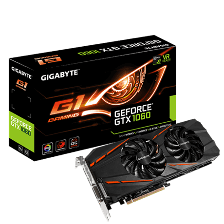 VGA Gigabyte GeForce&#174; GTX 1060 G1 Gaming 6GB GDDR5 192bit _N1060G1 GAMING-6GD _618S